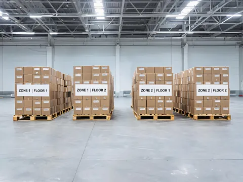 Lighting delivery staging